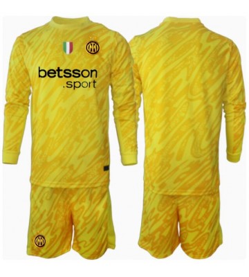 Inter Milan Goalkeeper Replica Away Stadium Kit for Kids 2024-25 Long Sleeve (+ pants)